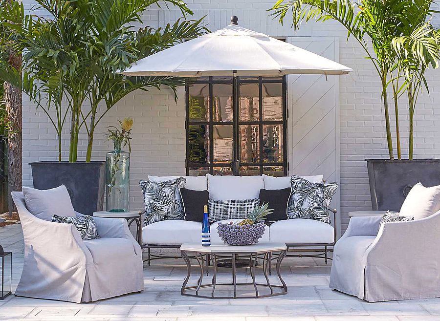 Kathy from Decorating Den Interiors can plan and furnish your patio for maximum use all summer.