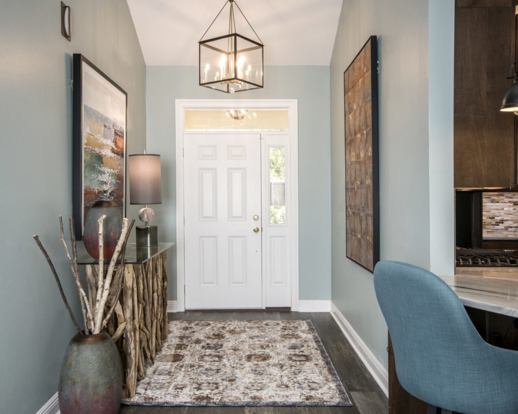 Entryways and hallways can often seem a challenge to home owners
