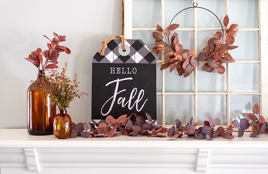 Use rustic elements to get a warm cozy feeling this Fall.